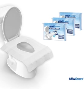Atılabilir Klozet Örtüsü – EasyFlush™ Sistemli, Suda Çözünür, Tek Kullanımlık, Hijyenik– 3 Paket x 10 Adet