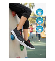 Walkway Motano F Siyah-Beyaz Unisex Çocuk Spor Ayakkabı