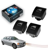 Bmw E46 2002-2005 Cam Açma Düğmesi Kapağı Ön Sağ + Arka Sağ + Arka Sol Uyumlu