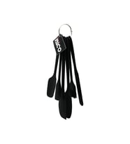 6PCS SİLİKON - SİYAH MUTFAK SETİ 2 KAŞIK - 3 SPATULA - YUMURTA FIRÇA METAL ASMA HALKALI (5343)