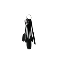 6PCS  SİLİKON - SİYAH MUTFAK SETİ 2 KAŞIK - 3 SPATULA - YUMURTA FIRÇA  METAL ASMA HALKALI (5343)
