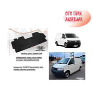 VW Transporter T5 - T6 - T7 Minibüs ve Panelvan Kauçuk Paspas Ön (Siyah-Haki)