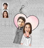 Kişiye Özel Sevgili Ahşap Anahtarlık-3