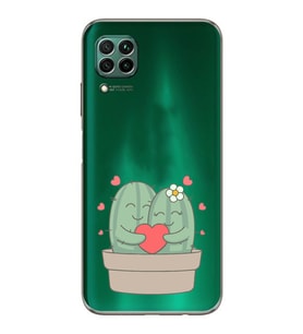 Huawei P40 Lite Uyumlu Baskılı Yumuşak Silikon Şeffaf Telefon Kılıfı
