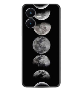 Vivo Y22S Kılıf Resimli Desenli Baskılı Silikon Great Moons 1354