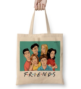 Chandler Bing Friends All Star 01 Bez Çanta Uzun Saplı