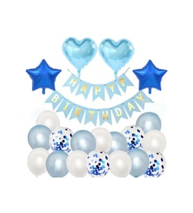 Çıtıpıtıstore Mavi Konsept Balon Set