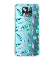 PrintiFy Tecno Camon 18 ile Uyumlu Nazar Boncuğu 3 Baskılı Kamera Korumalı Şeffaf Silikon Kılıf