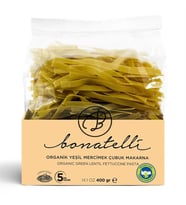 Bonatelli Organik Yeşil Mercimek Çubuk Makarna 400 Gr