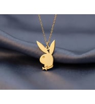 Playboy Logo Kolye 925K Gümüş (Gold)