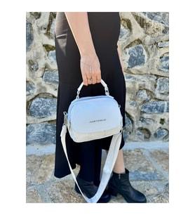 Kadın Çapraz Askılı Günlük & Özel Günlere Uygun Lüks Fermuarlı Mini El Ve Omuz Çantası 20 X 17 CM (STD)