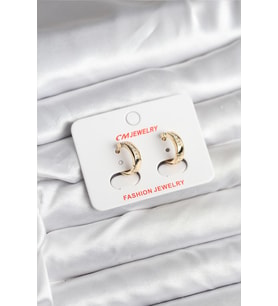 14K Gold Renk Kaplama CM Kadın Küpe TJ-BKP11401