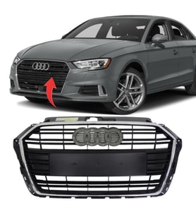 Audi A3 Sedan-HB Ön Panjur 2017-2020 8V3853651AA