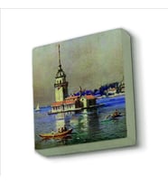 Kız Kulesi Baskılı Doğaltaş  Magnet(KRT-017)