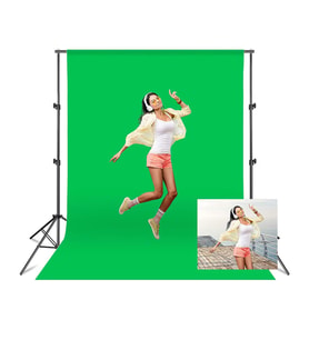 Cazipshop Ürün Çekimi Fotoğraf Ve Stüdyo Çekimleri Için Yeşil Fon Perde + Stant 2x3 Metre Stand+fon Perde Set