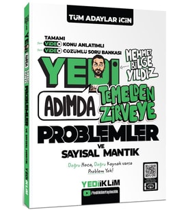 Yediiklim Yayınları Tüm Adaylar İçin Yedi Adımda Temelden Zirveye Problemler Ve Sayısal Mantık Video Konu Anlatımlı Video Çözümlü Soru Bankası