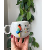 The Best MOM yazılı Seramik Mug (Kupa) (Çok Renkli)