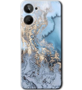 Realme 10 4G Kılıf HD Desen Baskılı Kılıf - Eski Mermer