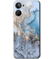 Realme 10 4G Kılıf HD Desen Baskılı Kılıf - Eski Mermer