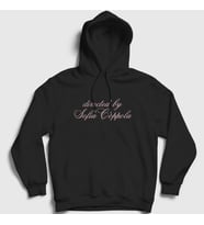 Presmono Unisex Kırmızı Written And Directed By Sofia Coppola Kapüşonlu Sweatshirt 505033tt (Siyah)