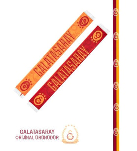 Galatasaray Orijinal Çift Taraflı Atkı (Sarı-Lacivert)