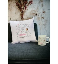 Hemşire Kupa Bardak ve Yastık Set 003 (Beyaz)