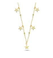 Yıldız Altın Kaplama Kolye KLY2 (Gold)