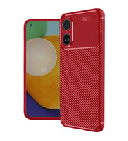 Oppo A38 Kılıf Auto Focus Karbon Kapak - Kırmızı