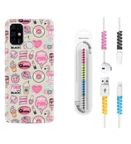 Casper E30 F20 X20 Kılıf Kablo Koruma Spiral Silikon Donut Flamingo 1415