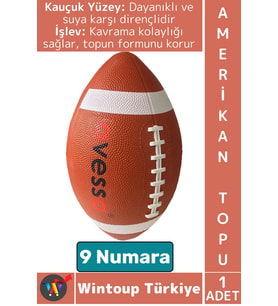 #Top Profesyonel Genç Yetişkin Maç Antreman Rugby Suya Dayanıklı Kauçuk Amerikan Futbol Topu 9 No