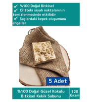 Özel %100 Doğal Bitkisel Güzel Kokulu El Yüz Saç Vücut Cilt Orijinal Kekik Sabunu 120 Gram 5 Adet