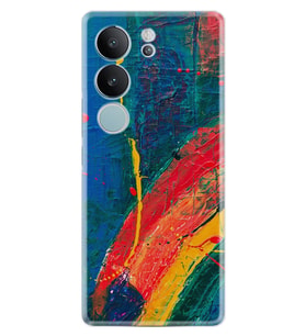 Vivo V29 Kılıf Silikon Desen Özel Seri Ressam Sulu Boya 1600