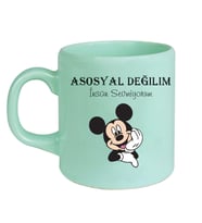 Kişiselleştirilebilir Yeşil Kupa (Yazı ve görsel kişiye özel değiştirilebilir)