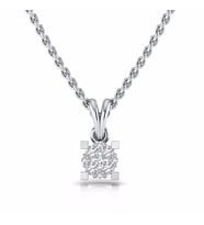 0,15 Karat Pırlantalı Kolye (Altın-Beyaz)