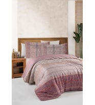 RANFORCE ÇİFT KİŞİLİK NEVRESİM TAKIMI EFONTE TILE (Kiremit)
