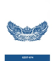 GZXT-074 YARI KALICI KRAL TACI VE KANAT DESEN GÖĞÜS DÖVME-TATTO