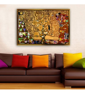 Altın Çerçeveli dekoratif tablo a1735 (Gold)