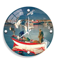 Balıkçı Cam Saat - 40 cm