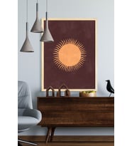 Çerçeveli Tablo Modern Sanatsal  Dekorasyon Ev Dekoru Tekli Çerçeve ÖZC-399 (Natural)