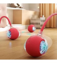 Lexroo Akıllı Kedi Oyuncağı, Otomatik Yuvarlanan İnteraktif Top, Hareketli Kuyruk, USB Şarjlı