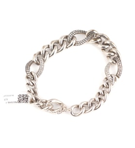 925 Ayar Gümüş İçi Boş Taşlı Bileklik