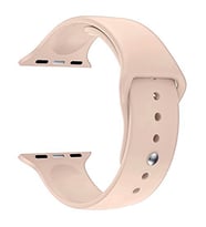 Microsonic Apple Watch SE 2022 44mm Silikon Kordon Rose Gold
