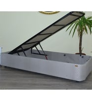 Baza Standart 14186 Kumaş Baza Metal Transmisyon Çelik 90*190 cm El Yapım (KAHVE)