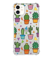 PrintiFy Apple iPhone 11 Uyumlu Water Color 4 Baskılı Şeffaf Köşe Korumalı Antişok Kılıf