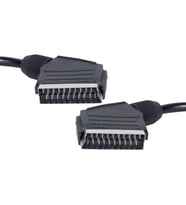 Ayt Scart Scart 9 Mm Standart 1.3 Metre Kablo Tüplü Televizyon Uydu Kablosu Scart Girişli Kablo