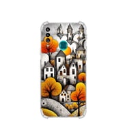 PrintiFy Samsung Galaxy A20s ile Uyumlu Düşlerin Dansı Serisi Göçebe Şatolar Tasarımlı Uv Baskılı Köşe Korumalı Antişok Kılıf