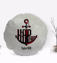 BK Gift Kişiye Özel İsimli Kaptan Tasarımlı Dekoratif Kırlent Yastık-3