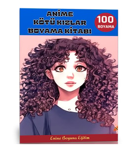 Anime Kötü Kızlar Boyama Kitabı (100 Süper Boyama)
