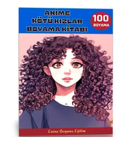 Anime Kötü Kızlar Boyama Kitabı (100 Süper Boyama)