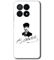 Poco x6 Pro Kılıf HD Desen Baskılı Kılıf - Kemal Atatürk İmza